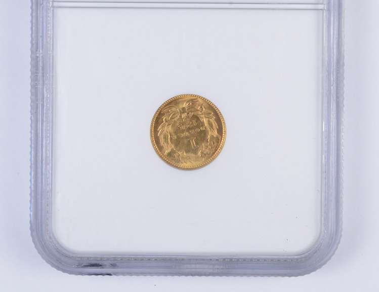 MS62 1874 $1 Indian Princess Head Gold Dollar - Graded NGC