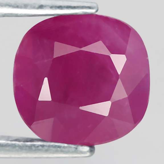 Glistening violet red 2.43ct UNHEATED Ruby