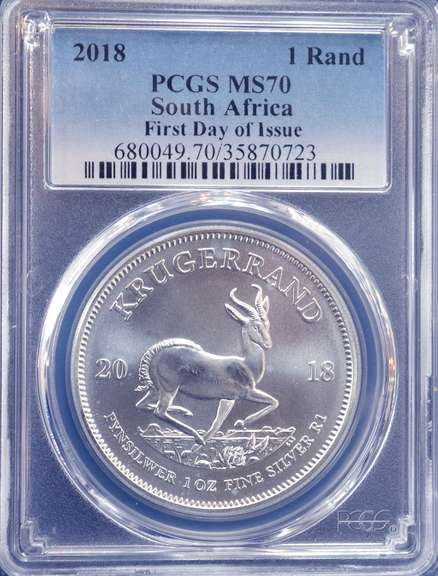 2018 PCGS MS 70 South Africa Krugerrand FDI
