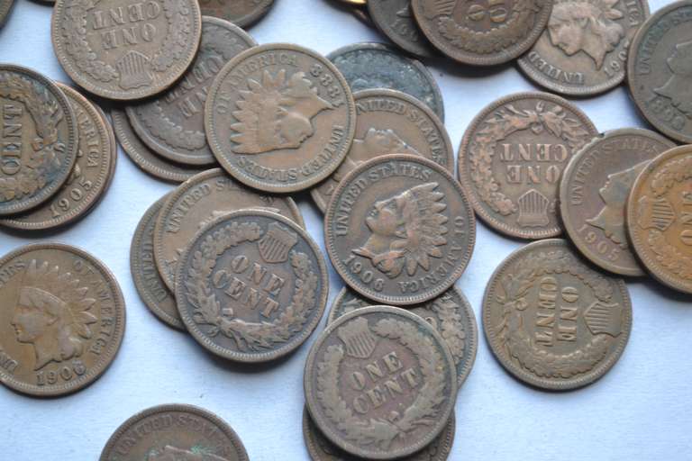 50 Unsearched Indian Cents