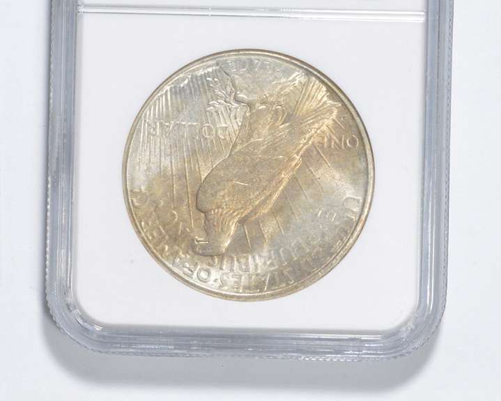 MS61 1923-S Peace Silver Dollar - Graded NGC