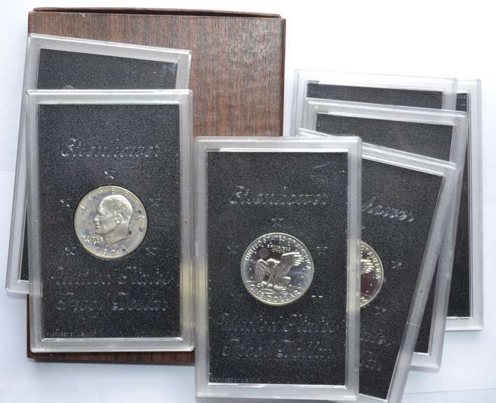8 Proof Ike Silver Dollars