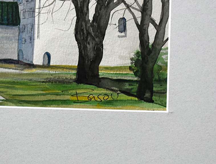 Collectible Nikolay Basov Original Watercolor