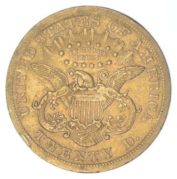 1866-S $20 Liberty Head Gold Double Eagle