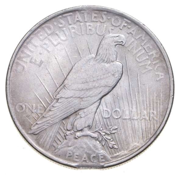 1923 Peace Silver Dollar - 2 Clips