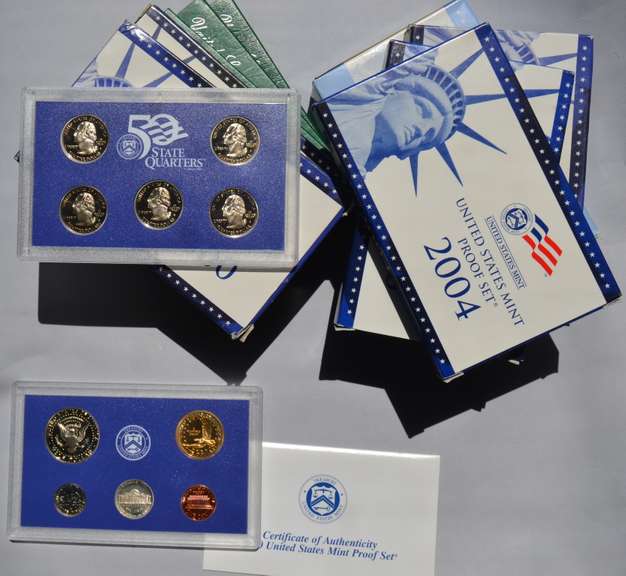 1996 -  2009  US Proof Sets. 1996-2000 2002 2004-5  &2009