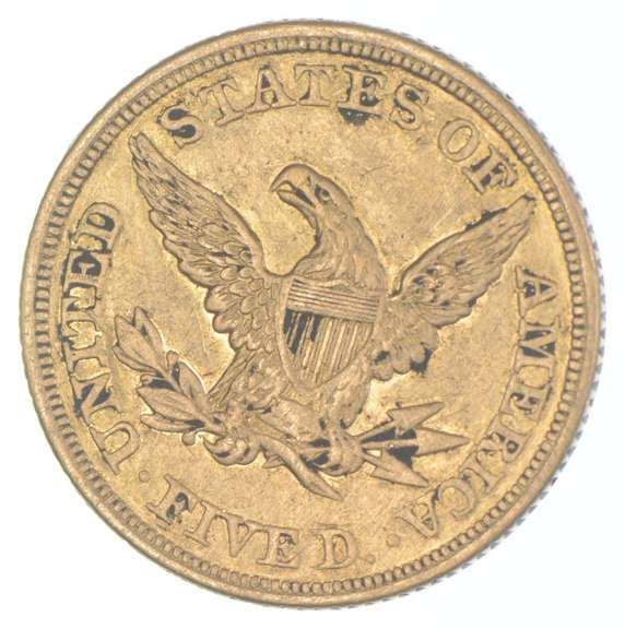 1861 $5 Liberty Head Gold Half Eagle