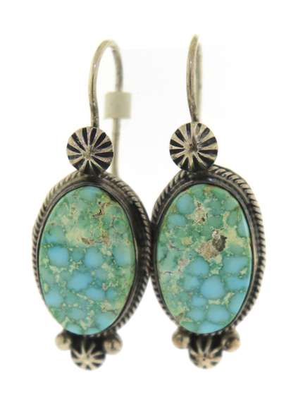 Sterling Silver Turquoise Dangle Earrings