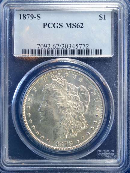 1879 S PCGS MS 62 Morgan Dollar