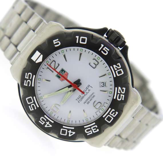 Tag Heuer Formula on White Dial Watch