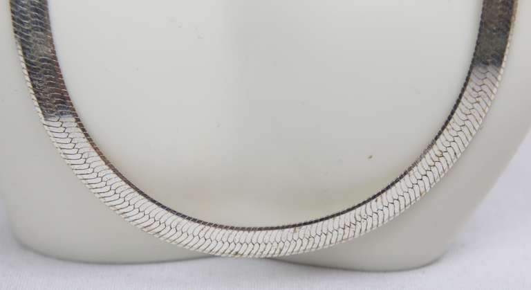 Italian Omega Necklace in Sterling Silver