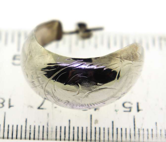 Vintage Sterling Silver Signed Earrings