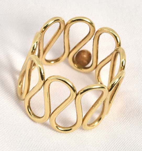 Unusual Flexible Gold Band