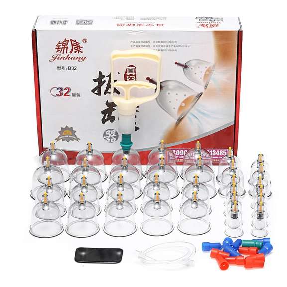 32pcs Chinese Cupping Vacuum Cup Massage Set