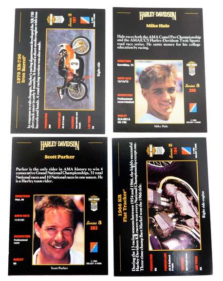 8 Harley Davidson Flat Track Racer Sports Cards