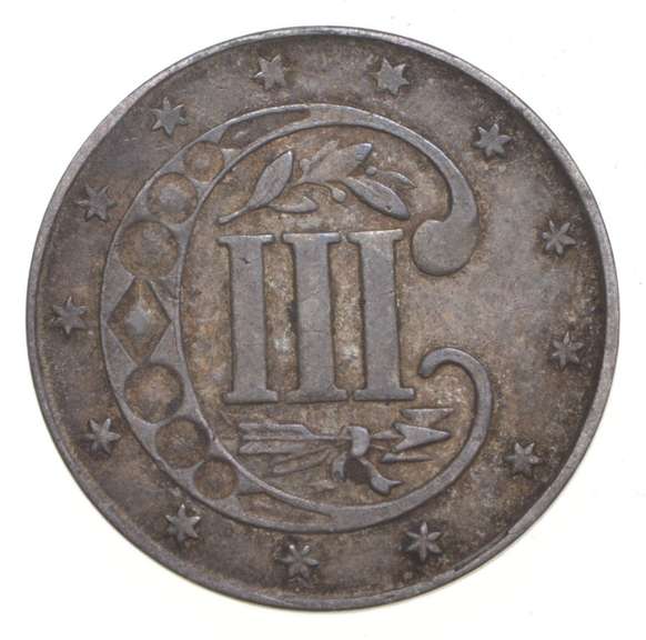 1860 Silver Three-Cent Piece