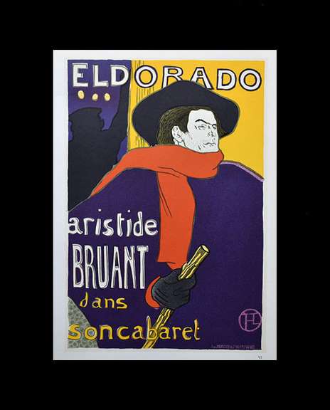 Toulouse Lautrec, Eldorado' Vintage Lithograph
