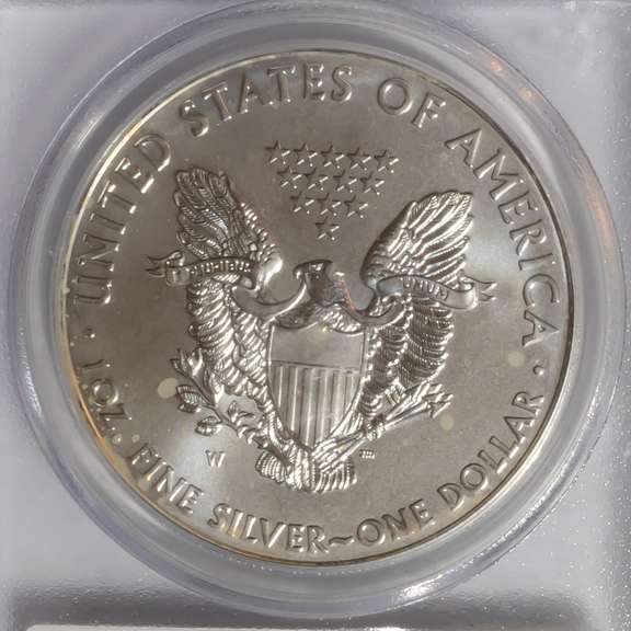 2011 W PCGS MS 70 Mercanti Signed First Strike Silver Eagle