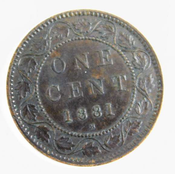 1881 Canada Large Cent Coin