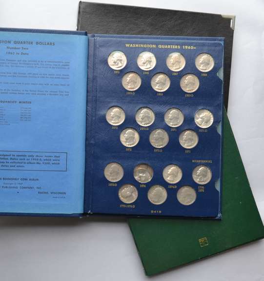 Washington Quarter 3 Book Lot 1965 and Later