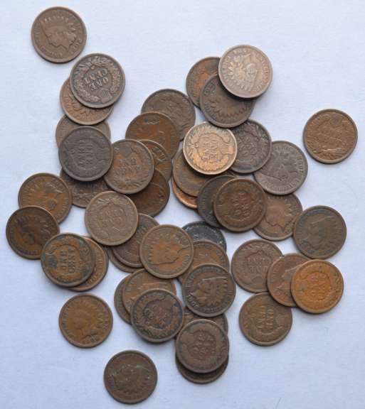 50 Unsearched Indian Cents