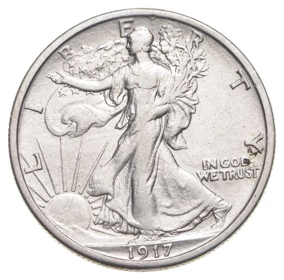 1917-D Walking Liberty Half Dollar