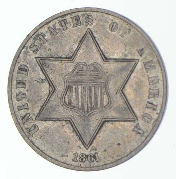 1861 Silver Three-Cent Piece