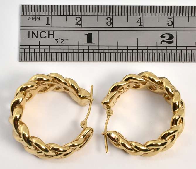 Classy Braided Hoop Earrings