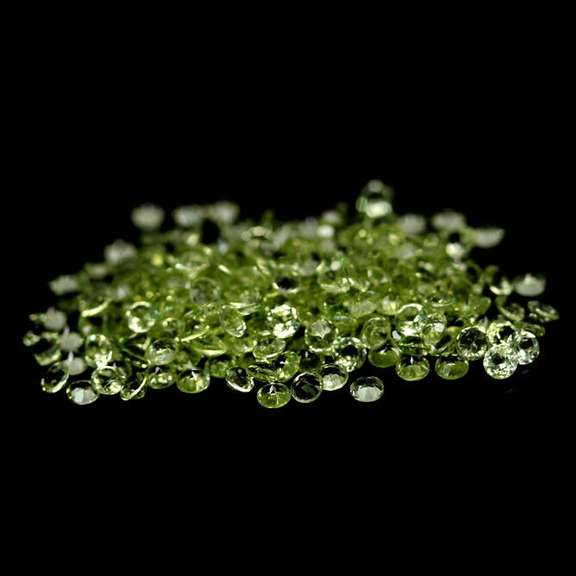 Brilliant 5.78ct set of matched diamond cut Peridot