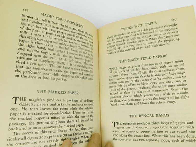 1929 Magic For Everybody Rare Book