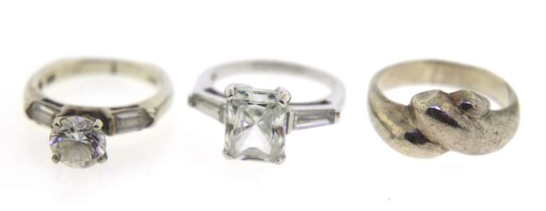 Lot of 11 Sterling Silver Rings