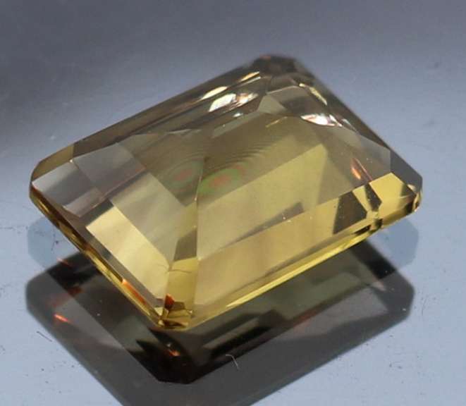 Rich 4.27ct untreated emerald cut Citrine
