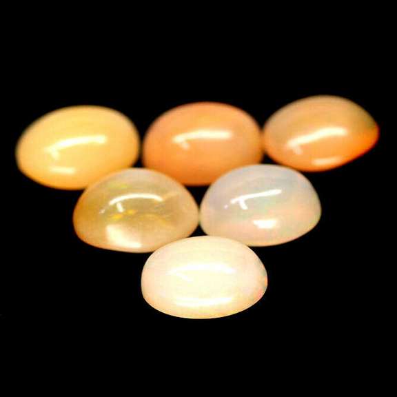 Unheated! 7.44ct multi-color Ethiopian opal set