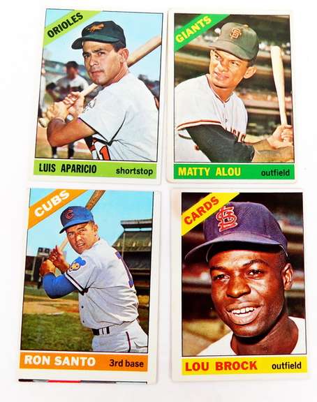 4 Topps 1966 Star Baseball Cards