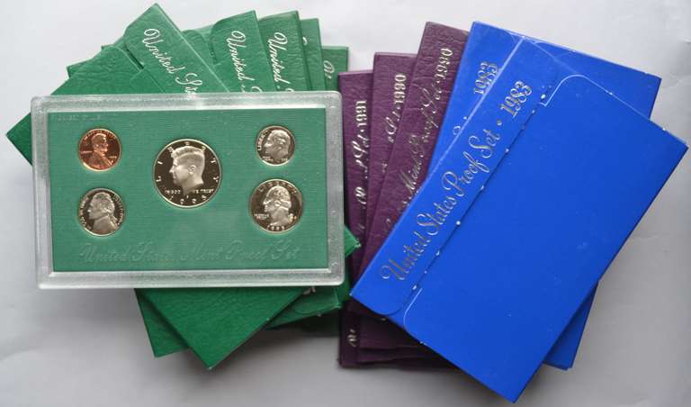2 Each 1983  1990-91 1995-97 US Mint Proof Sets