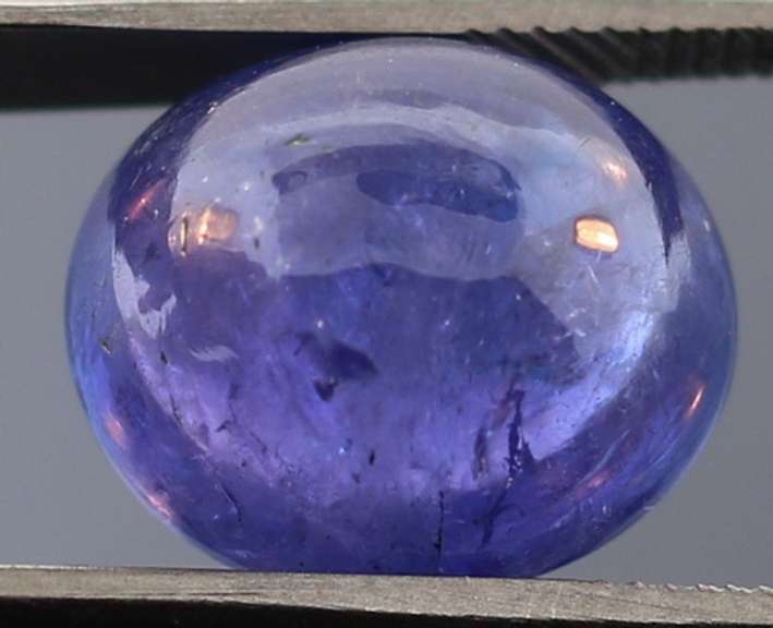 Substantial 7.92 carat blue violet Tanzanite cabochon