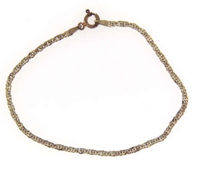 Vintage Sterling Silver Rope Bracelet