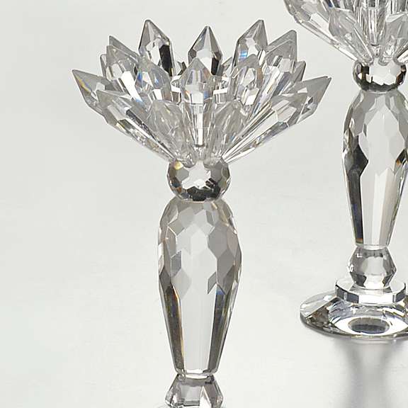 Crystal Candleholder Pair