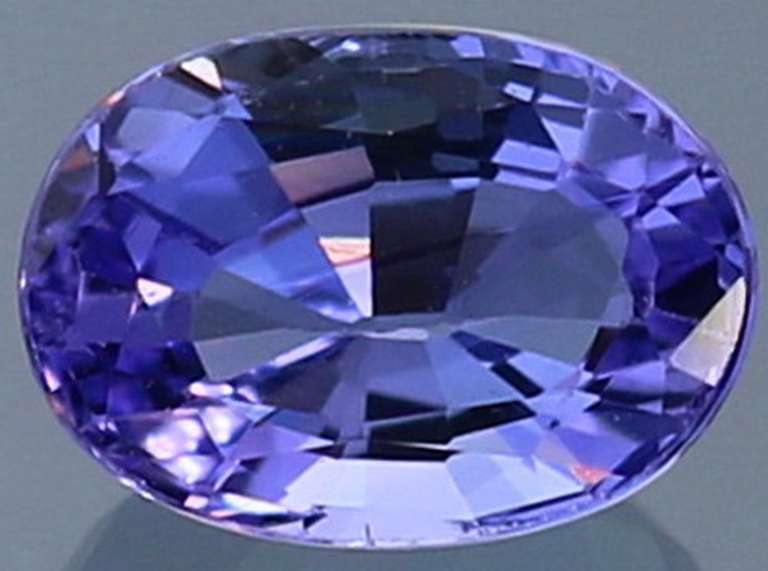 Vivid 1.14ct violet blue Tanzanite