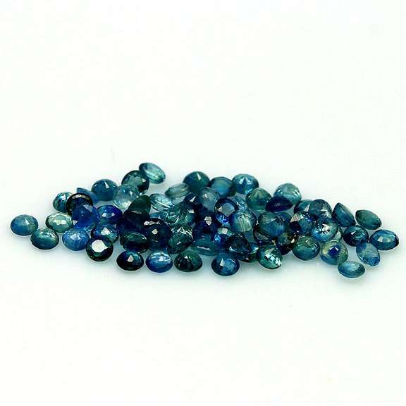 Heated only! 6.87ct set of blue Sapphires from Madagascar