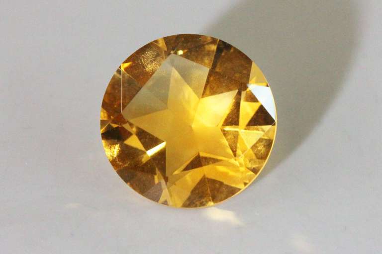 Center Starred Natural Citrine - 11.43cts.