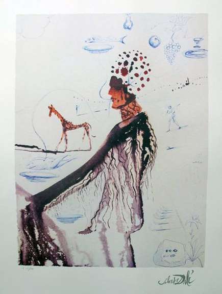Salvador Dali, 'Earth Goddess' Lithograph