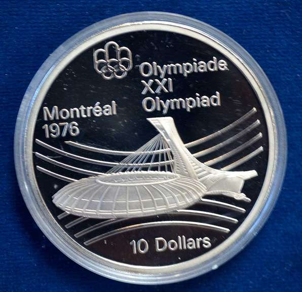 1976 Canada Proof 10 Dollars  Olympic Stadium