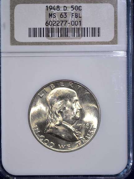 1948 D NGC MS 63 FBL 50 C