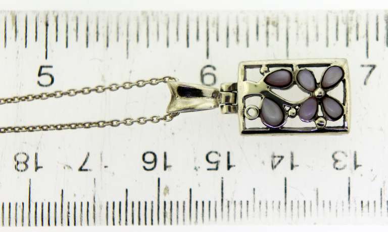 Sterling Silver Floral Necklace