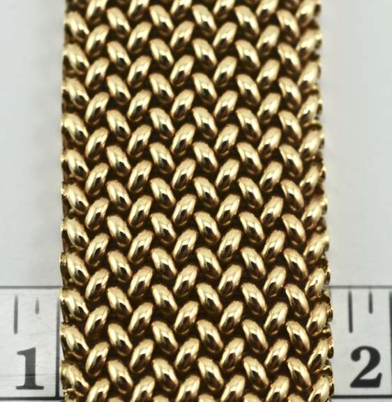 Outstanding Heavy 14K Woven Bracelet