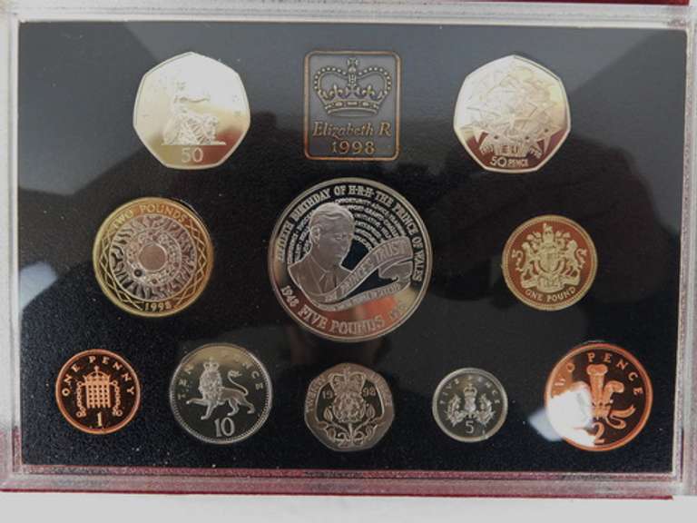 1998 Queen Elizabeth Britain 10 Coin Set