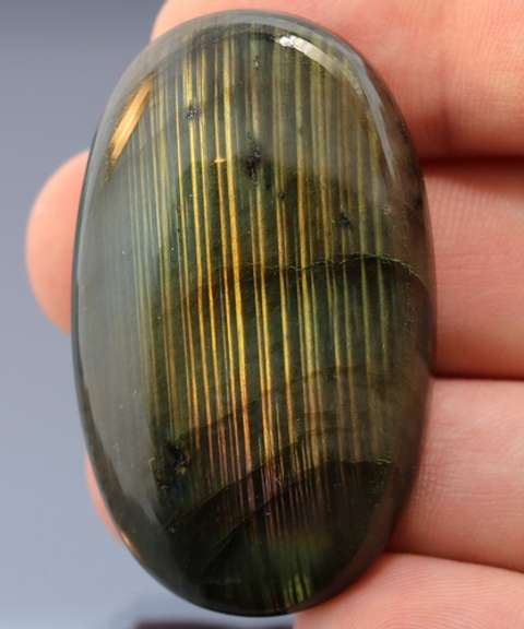 109.89ct needle fine and wide patterned Labradorite