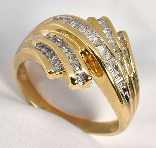 Sparkling Channel Set Diamond Ring