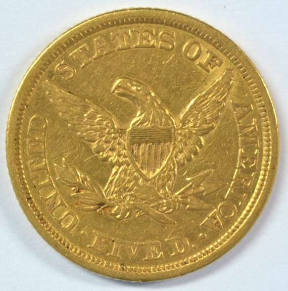 Super lovely 1852 No Motto $5 Liberty Gold Piece